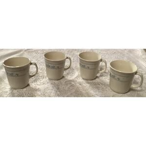 FIRST OF SPRING by Corning Corelle Coffee Mugs Lot Of 4
